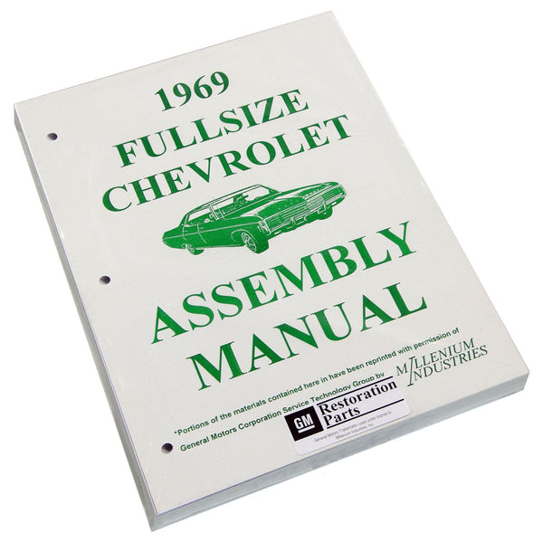 1969 Chevrolet Full Size Car Factory Assembly Manual
