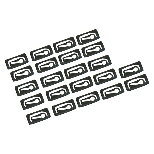 1964-81 GM Rear Window Stainless Trim Hold Down Clip Kit 22pc Long Clips