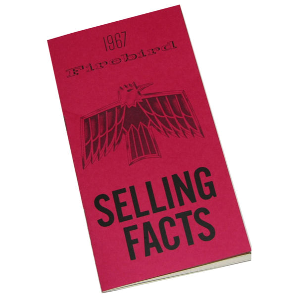 1967 Pontiac Firebird Selling Facts Book 1pc