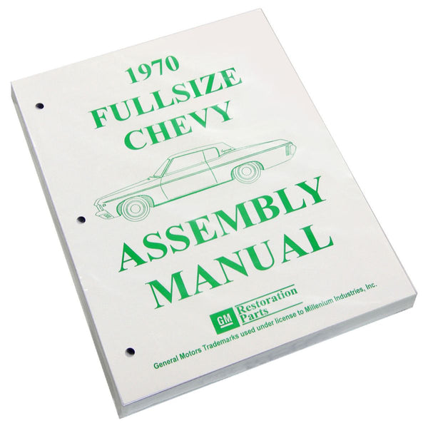 1970 Chevrolet Full Size Car Factory Assembly Manual