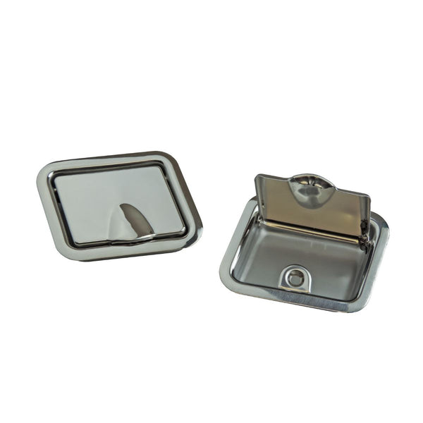 1964-67 GM A-Body Coupe Stainless Rear Ash Trays 2pc