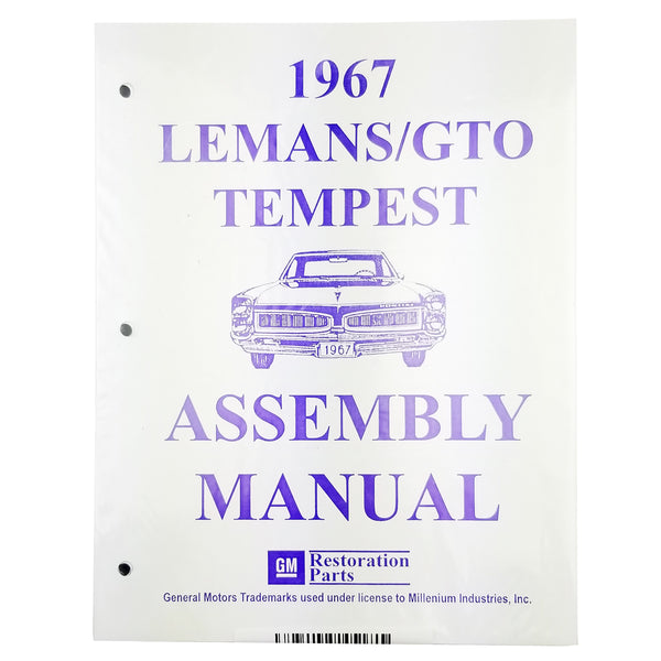 1967 Pontiac Lemans GTO Factory Assembly Manual