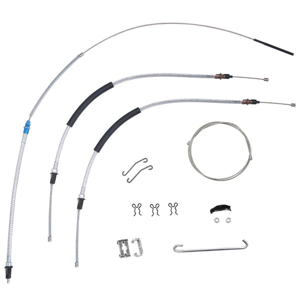 1968-72 Chevrolet Chevelle, 1970-72 Monte Carlo T-400 Transmission Complete Parking Brake Cable Kit OE