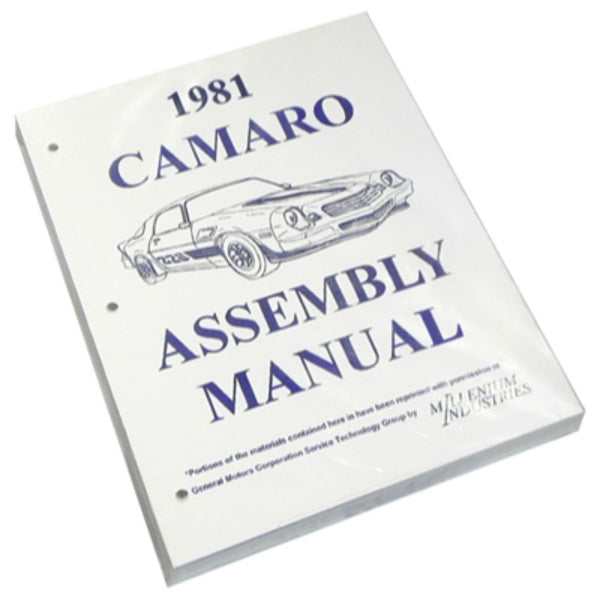 1981 Chevrolet Camaro Factory Assembly Manual