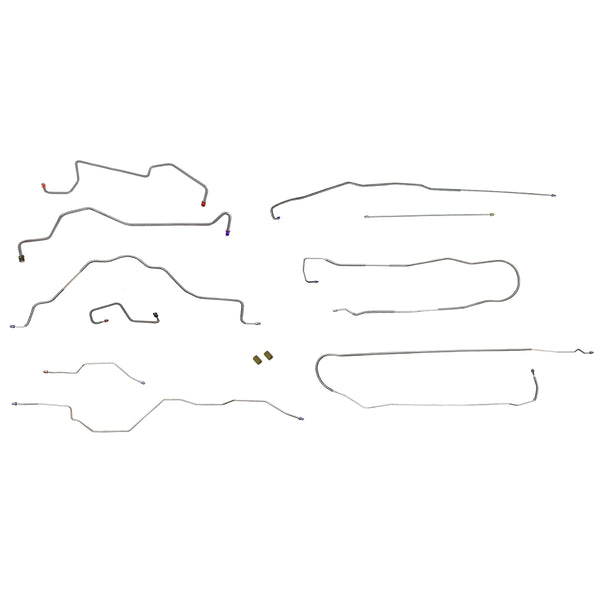 1991-93 Ford F150 2/4WD, All Cab & Bed Lengths, Complete Brake Line Kit 10pc, Stainless