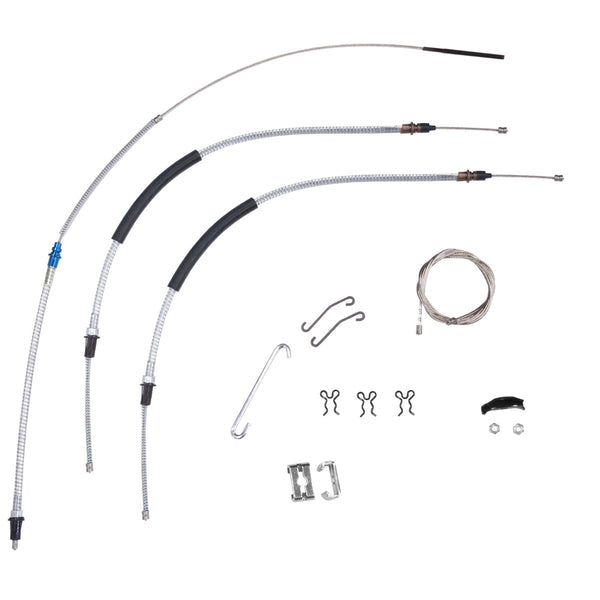 1968-72 Chevrolet Chevelle, 1970-72 Monte Carlo T-350 Manual Transmission Complete Parking Brake Cable Kit OE