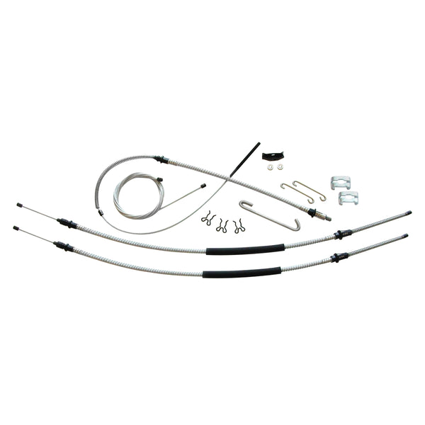 1968-72 GM A-Body, T350 or Manual Transmission, Complete Brake Cable Kit, OE Steel