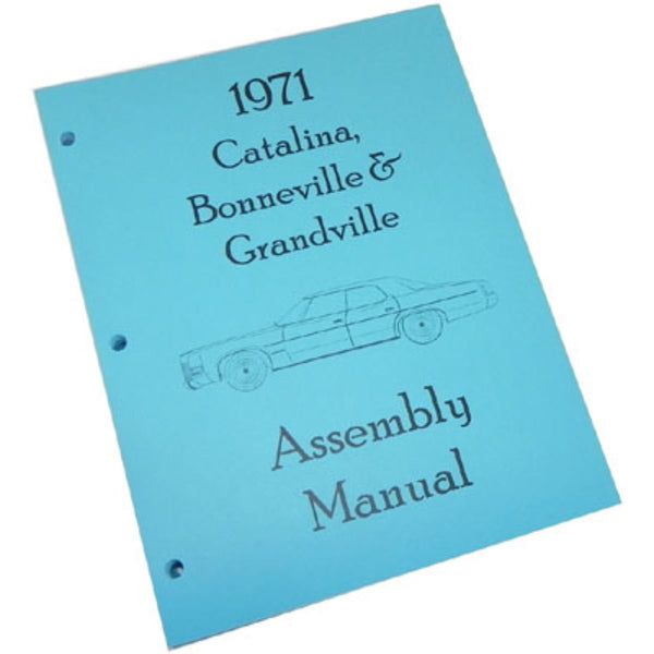 1970 Pontiac Catalina Bonneville Factory Assembly Manual