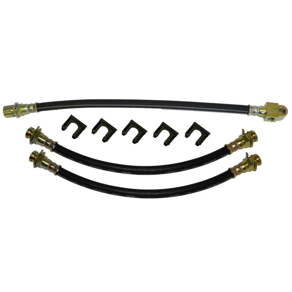 1967-68 Pontiac Grand Prix - Front Factory Disc / Rear Drum 3 hose Kit. This is for cars with 4 piston calipers - disc brake.8pc