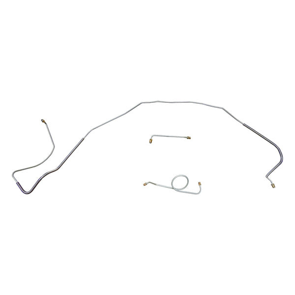 1966 Chevrolet Chevelle SS Manual Drum Front Brake Line Kit 3pc, SS Only, OE Steel