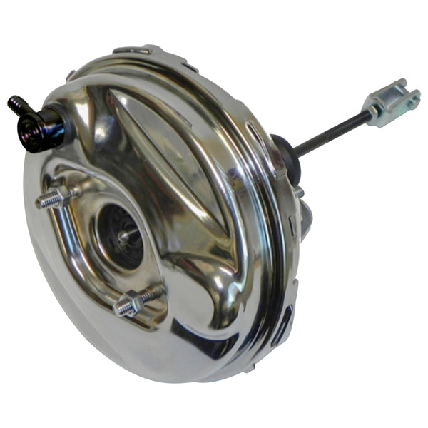 9" Chrome Power Brake Booster with Rod and Clevis