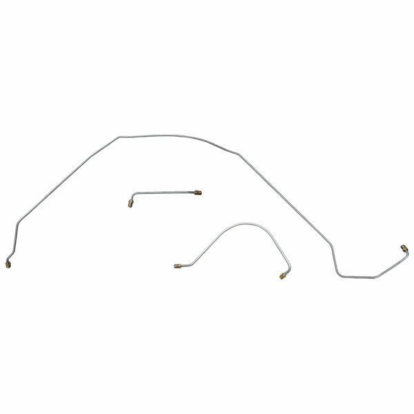 1964-65 Chevrolet Chevelle SS Manual Drum Front Brake Line Kit 3pc, SS Only, Stainless