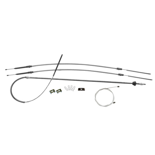 1973-84 Chevrolet GMC Truck 1/2 ton, 2wd, Longbed Complete Parking Brake Cable Kit, Stainless