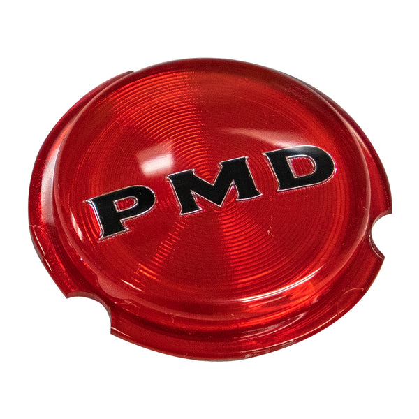 1970-72 Red PMD Rally II Lucite Center of Wheel Cap, 1pc
