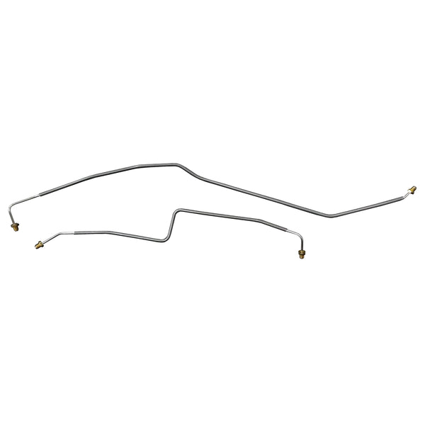 1999-08 Chevrolet/GMC 2500HD/3500HD 2/4WD Dually 10.5/11" 14 Bolt 3/16" Rear Axle BraKe Lines 2pc, Stainless