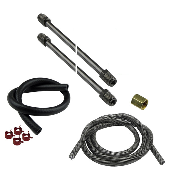 DIY Fuel Return Line Plumbing Kit With 1/4" Tube And Hardware Stainless