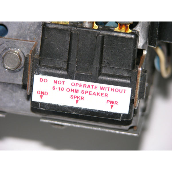 1970-72 GM Radio Wiring Harness Plug Sticker 1pc
