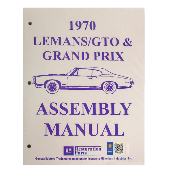 1970 Pontiac Lemans GTO Factory Assembly Manual