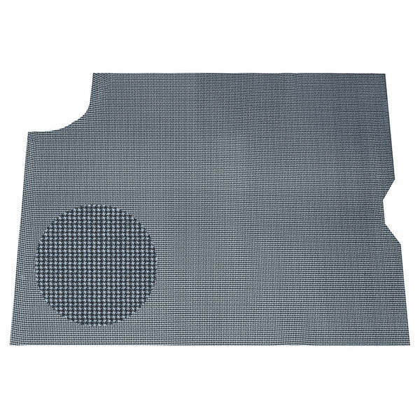 1967 Pontiac GTO, Lemans, Tempest Printed Vinyl Rubber Backed Trunk Mat, 1pc Grey Houndstooth