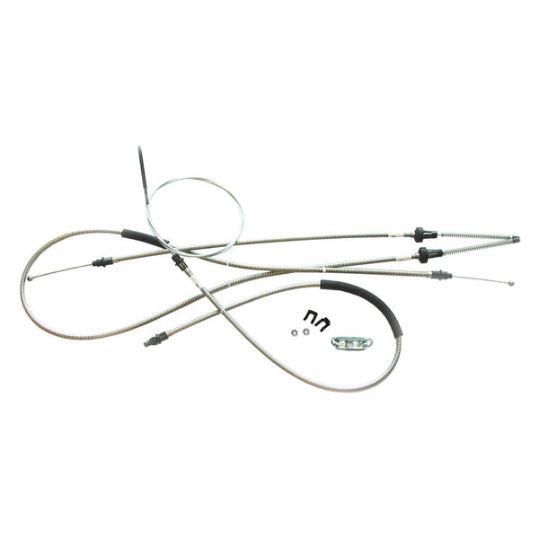 1965-66 C-Body Complete Parking Brake Cable Kit, Stainless