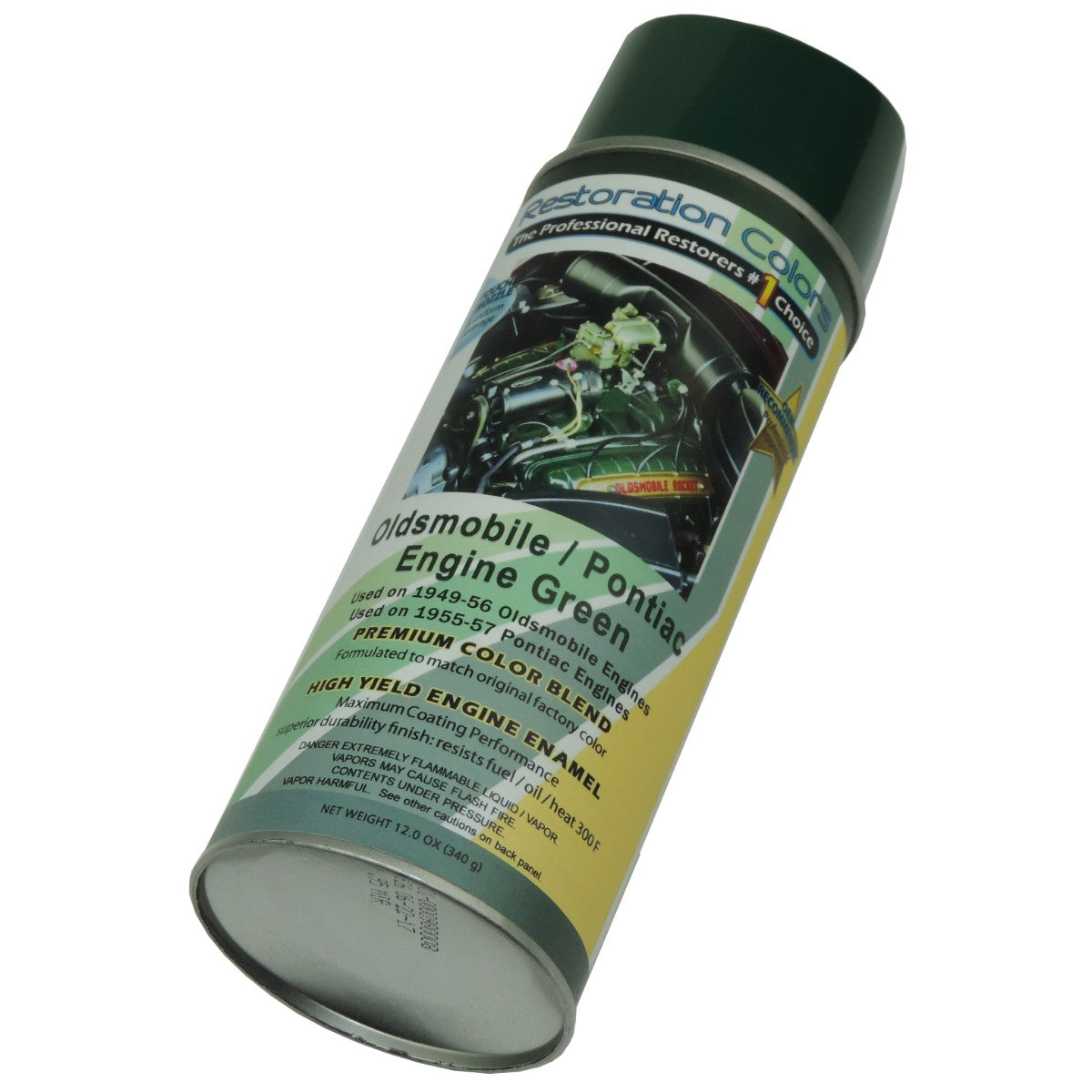 Inline Tube Replacement for 1949-56 Oldsmobile & 1955-57 Pontiac Hunter Green Engine Spray Paint 1pc