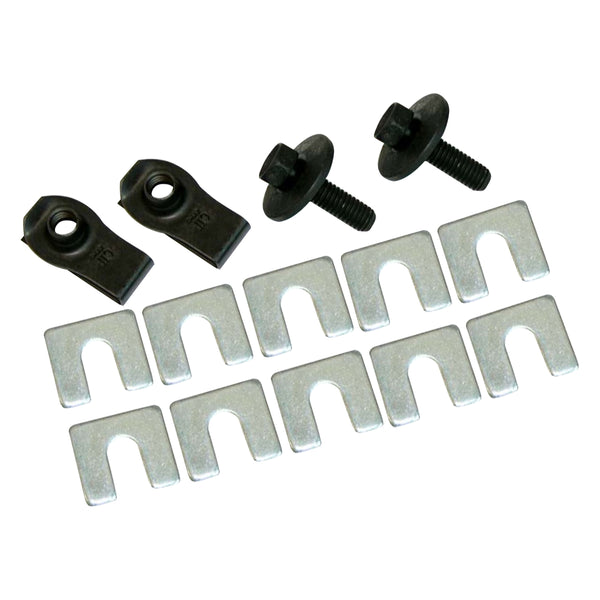 1968-72 GTO Lower Fender To Core Support Fender Mounting Kit SQ Shims 14pc