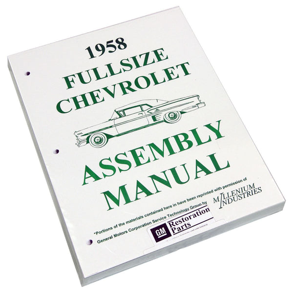 1958 Chevrolet Full Size Car Factory Assembly Manual