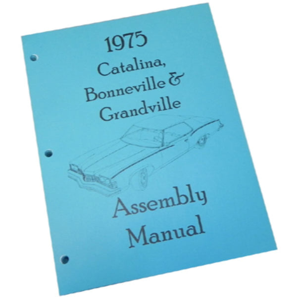 1975 Pontiac Catalina Bonneville Factory Assembly Manual