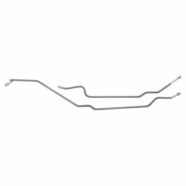 1969-74 GM X-Body 3/16" Rear Axle Brake Lines 2pc, Stainless