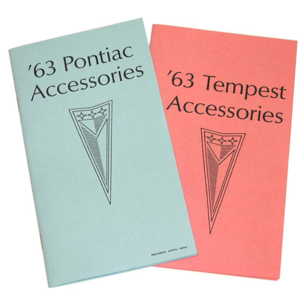 1963 Pontiac/Tempest Accessories 4" X 7" Booklets 2 Books