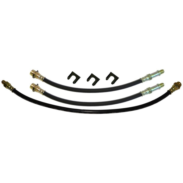 1962-63 Buick Special Front Drum / Rear Drum 3 hose Kit. This is for cars with factory drum brakes. 6pc