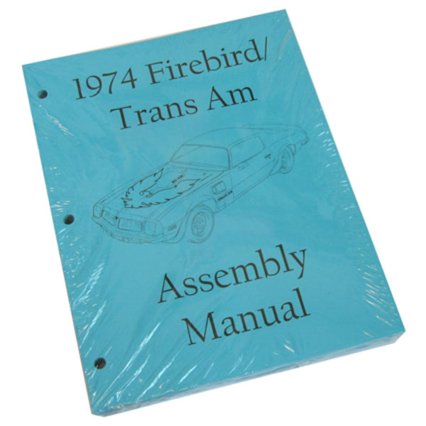 1974 Pontiac Firebird Trans Am Factory Assembly Manual