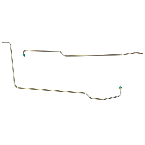 1963-64 Pontiac Grand Prix Roto Hydramatic (w/Fittings at Trans End) 3/8" Trans Cooler Lines 2pc, OE Steel