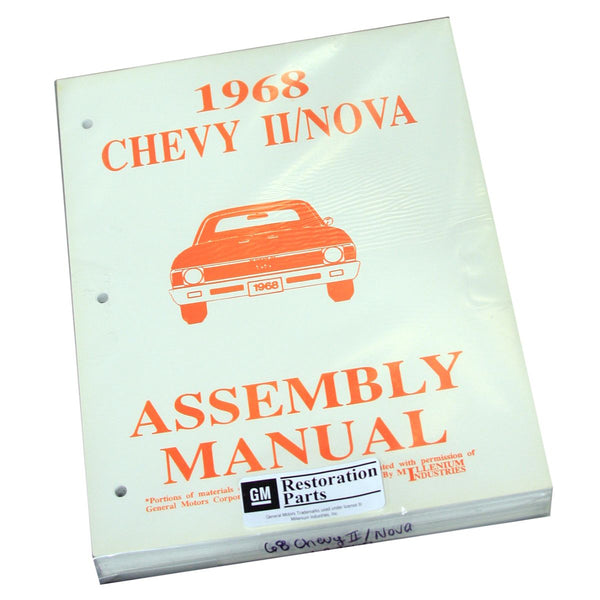1968 Chevrolet Nova Chevy II Factory Assembly Manual