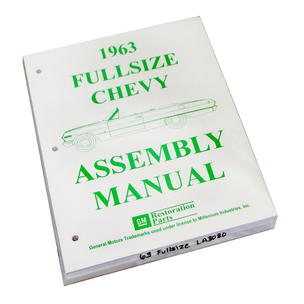 1963 Chevrolet Full Size Car Factory Assembly Manual