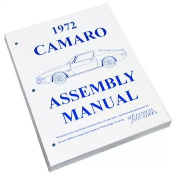 1972 Chevrolet Camaro Factory Assembly Manual