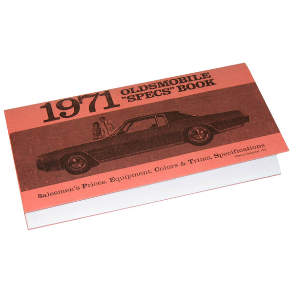 1971 Oldsmobile Accessorizer Book 1pc