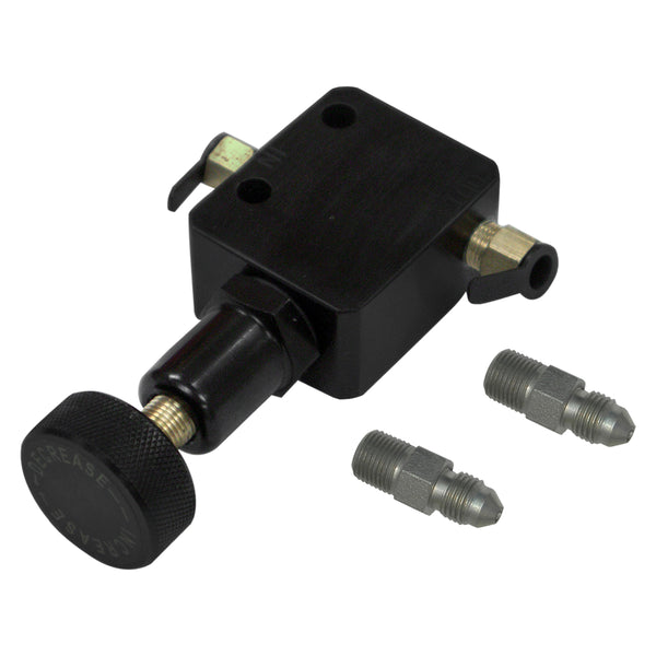 Adjustable Proportioning Valve with Two -AN Male Fittings