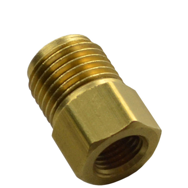 Brass Adapter Male 9/16"-18 to Female 3/8"-24