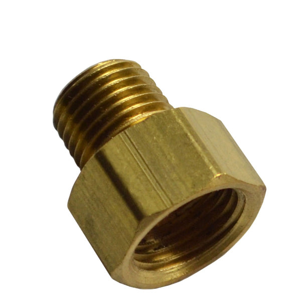 Brass Adapter Male 1/4" Pipe To Female 5/8-18 Inverted Flare