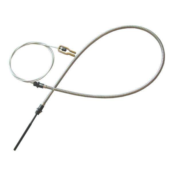 1970-74 Plymouth Cuda Front Parking Brake Cable, For Cars Without Intermediate Cable, OE Steel