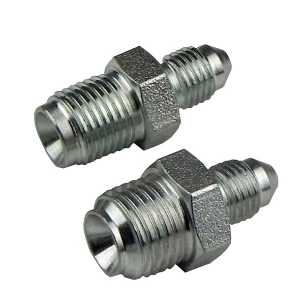 Master Cyl. fittings - 2 pcs.  GM - 1/2-20 to -3 AN and 9/16-18 to -3 AN