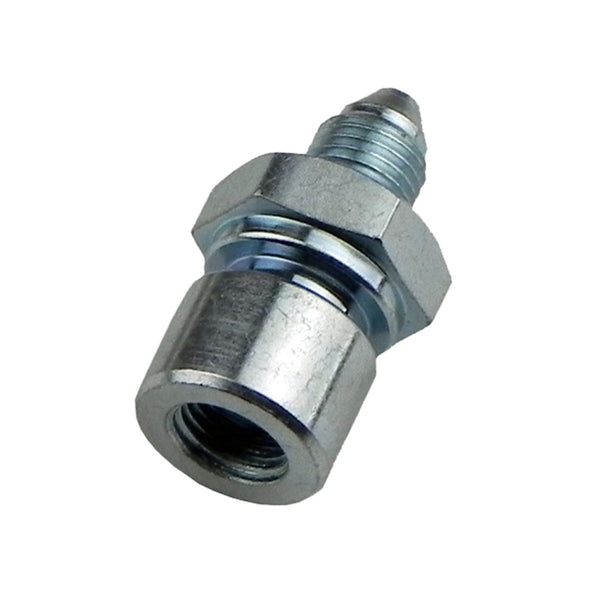 Hose Line Fitting, 3an Male to 7/16"-24, Female