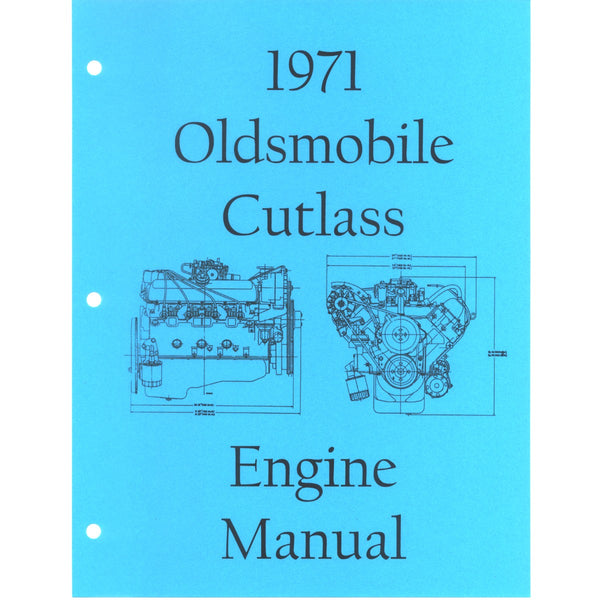 1971 Oldsmobile Cutlass Engine Assembly Manual