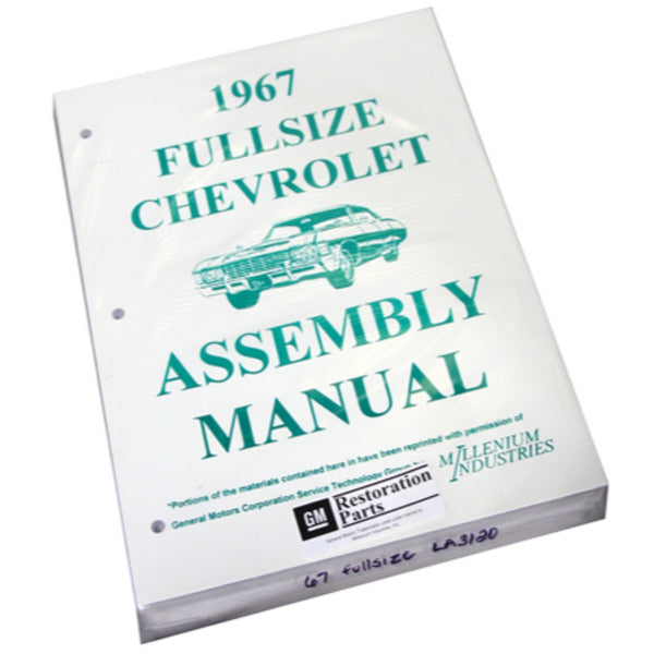 1967 Chevrolet Full Size Car Factory Assembly Manual