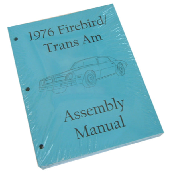 1976 Pontiac Firebird Trans Am Blue Factory Assembly Manual