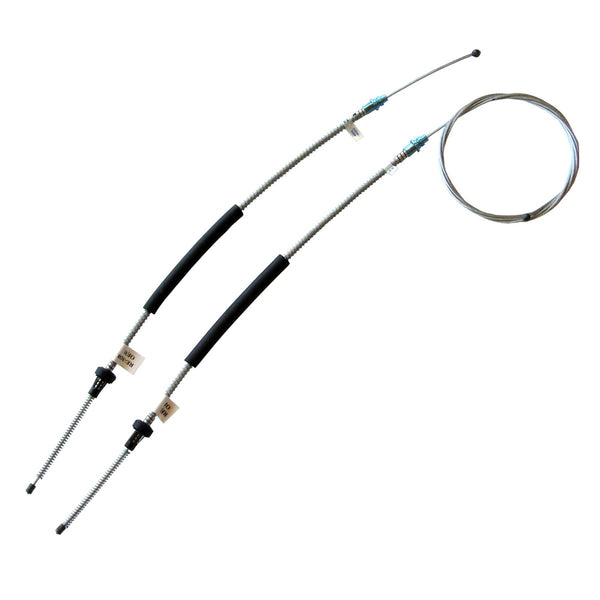 Ford Brake Cables 1968 Ford Mustang Rear Parking Brake Cable Pair - One Long, One Short Inner, OE Steel
