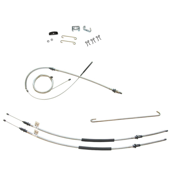 1968-72 Pontiac GTO Lemans Grand Prix 4-Speed Manual Trans Complete Brake Cable Kit Stainless