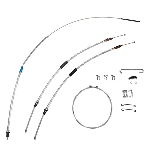 1967 Chevrolet Chevelle El Camino T-400 Transmission Complete Parking Brake Cable Kit Stainless