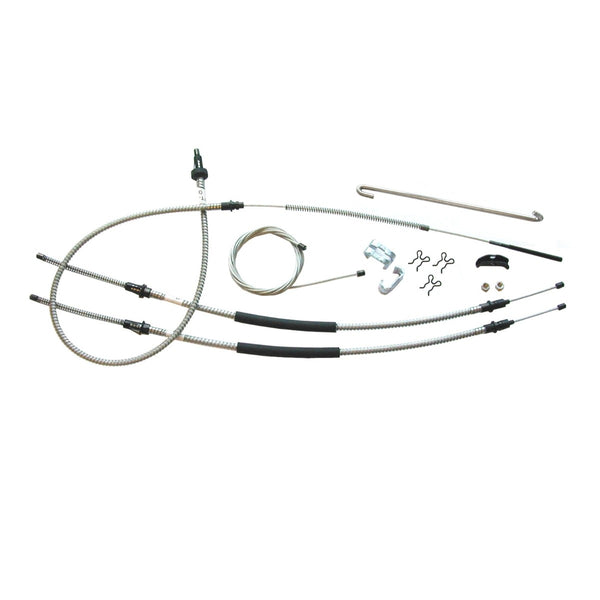 1975-79 Pontiac Oldsmobile Buick X-Body Complete Parking Brake Cable Kit Stainless